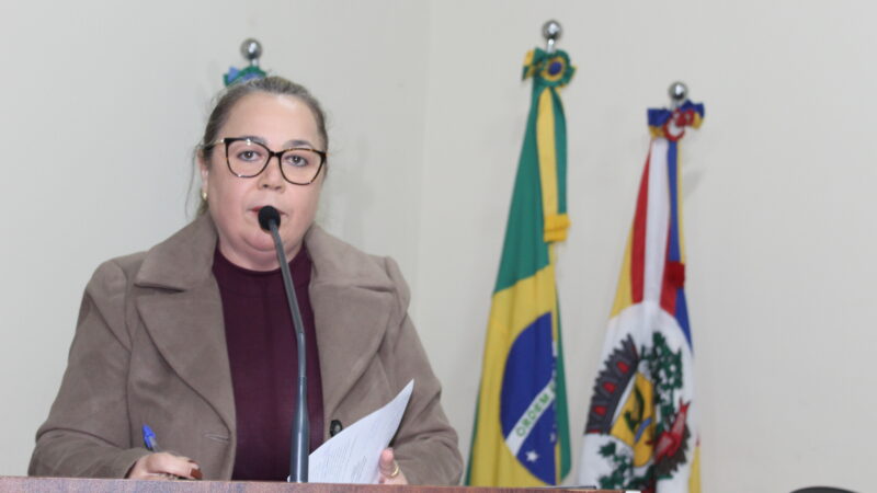 Vereadora Claudia Regina Marangoni Bom, PP, solicita reforma dos bancos da praça do BNH e o recapeamento das ruas do referido bairro.
