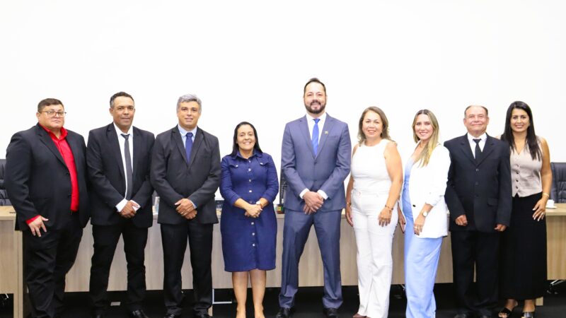 Câmara Municipal de Glória de Dourados realiza Sessão Solene de Abertura dos Trabalhos Legislativos de 2026.